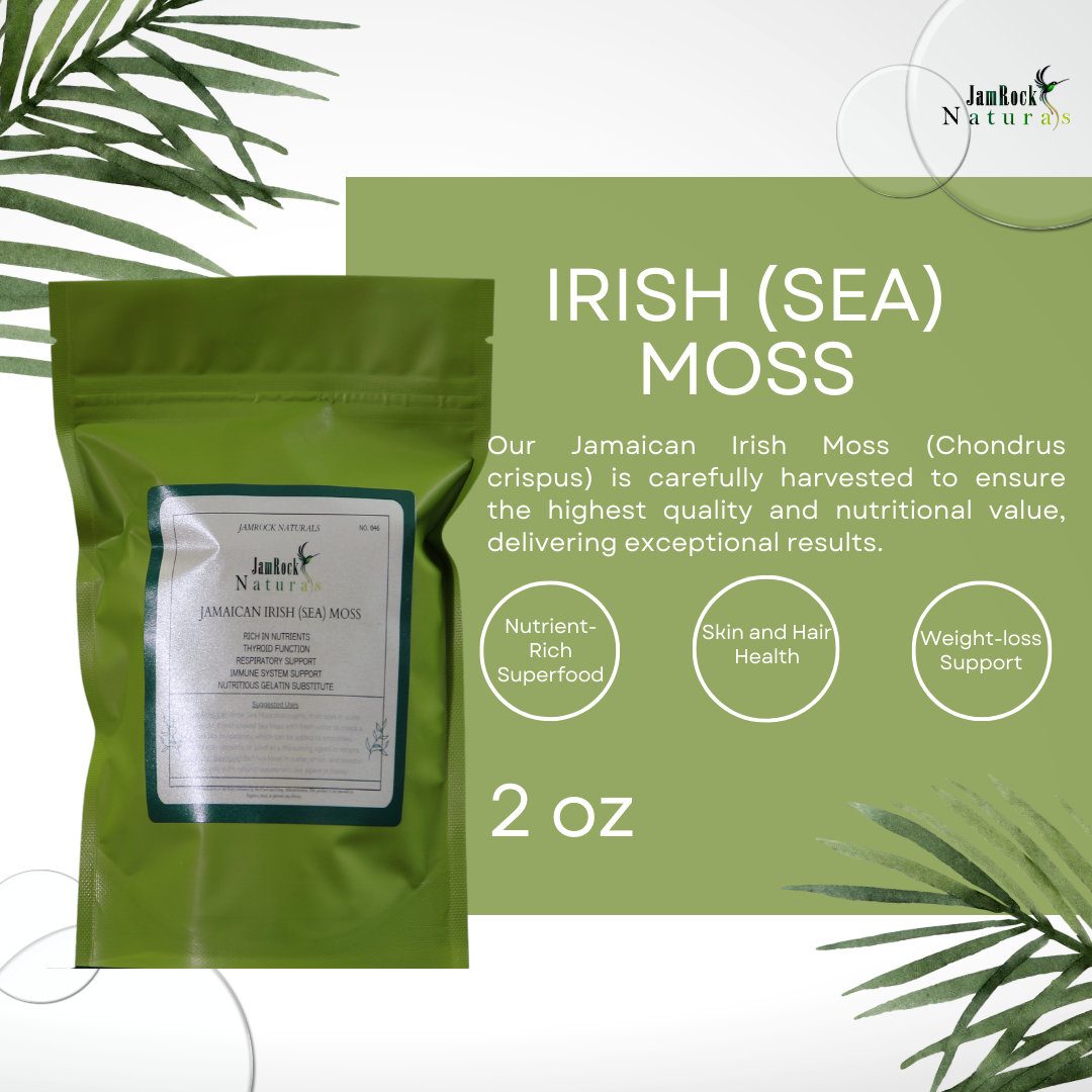 Wildcrafted Jamaican Irish Moss - Premium Nutrient-Rich Sea Moss Superfood