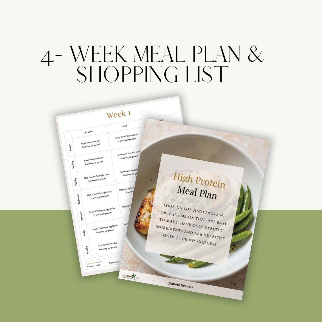 4-week clean eating meal plan with printable grocery list
