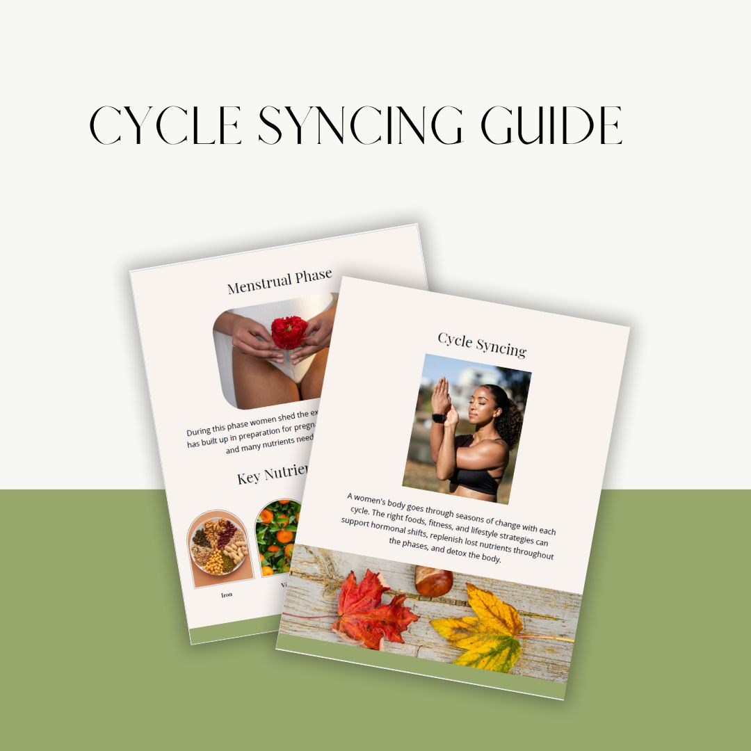 Cycle syncing & seed cycling protocol printable