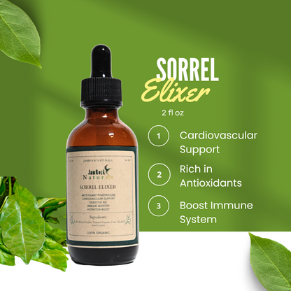 Jamaican Sorrel (Hibiscus) Tincture - Nature's Vibrant Wellness Booster, 2oz