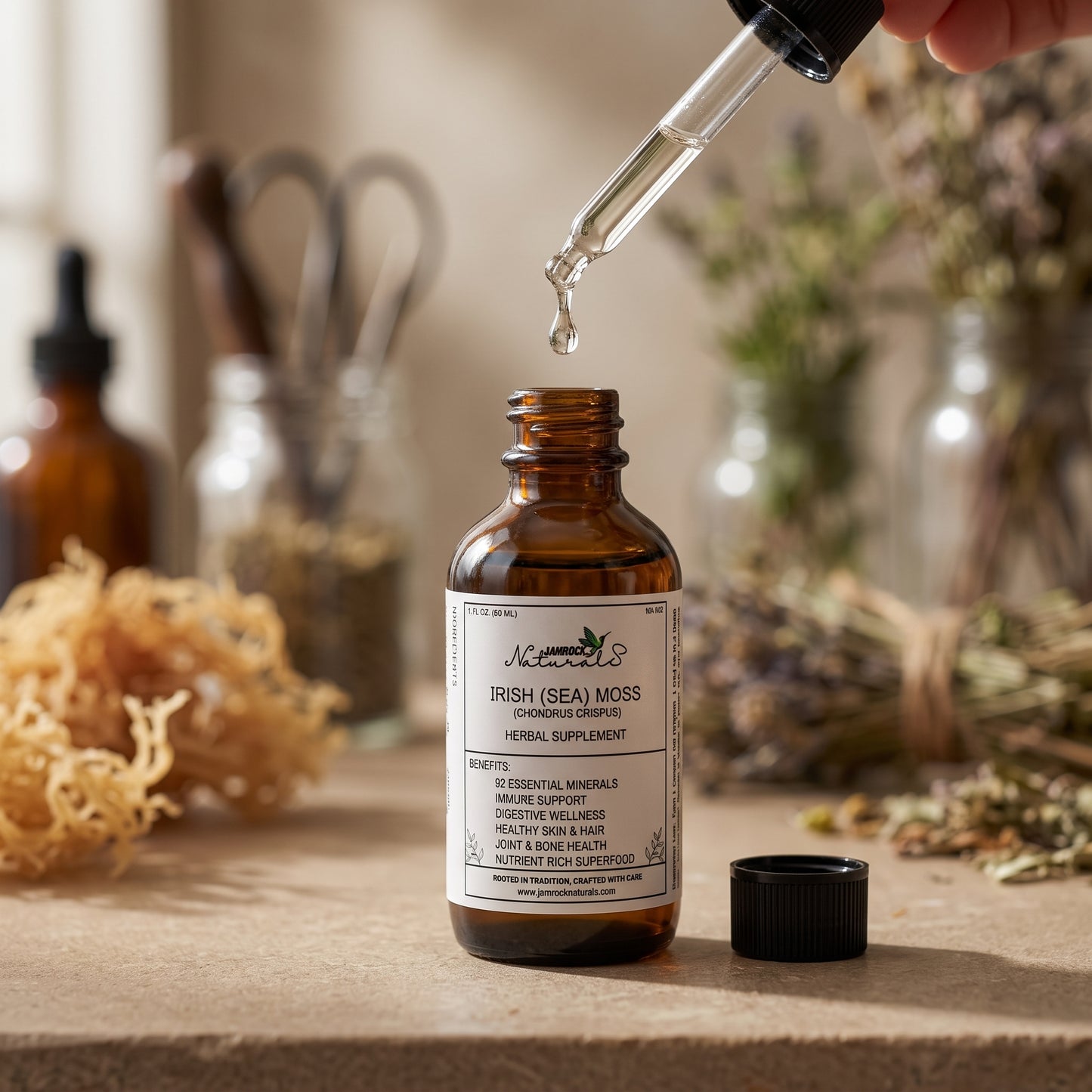 Jamaican Irish Moss Tincture- Nature's Nutrient-Rich Superfood, 2oz