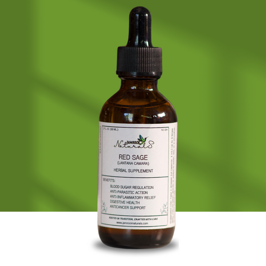 Red Sage Tincture - Natural Support for Blood Sugar, Wound Healing, and Digestive Health, 2oz