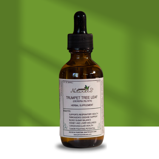 Trumpet Tree Leaf Tincture - Natural Support for Respiratory, Nervous, and Overall Health, 2oz