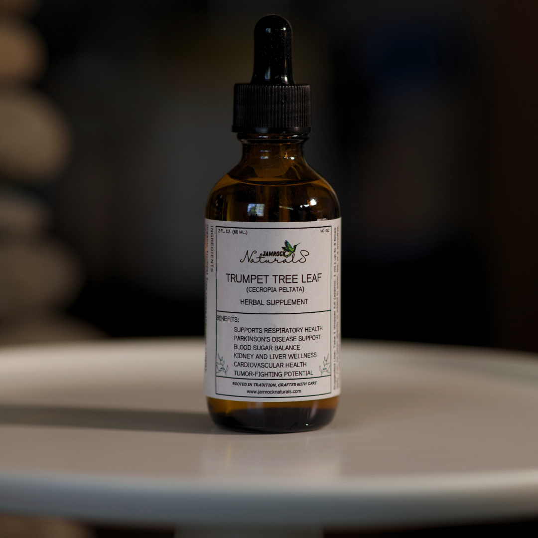 Trumpet Tree Leaf Tincture - Natural Support for Respiratory, Nervous, and Overall Health, 2oz