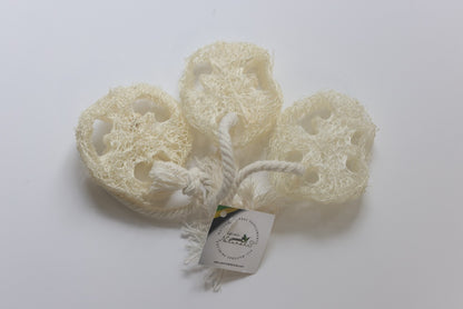 Luffa Facial Discs – 7/8" (Pack of 3)