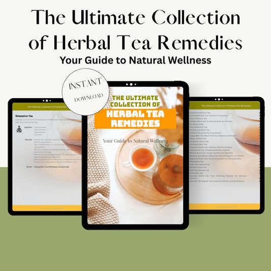 Herbal healing eBook cover featuring traditional medicine plants